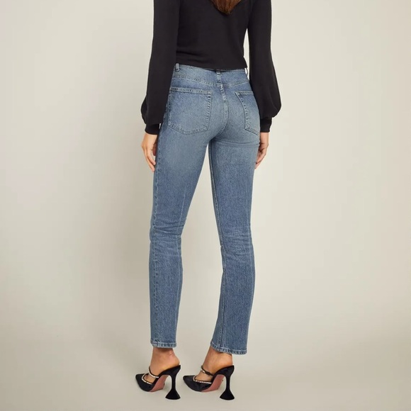 Liza Button Fly High Rise Straight Jeans. Size 23. NWT. - Picture 6 of 8